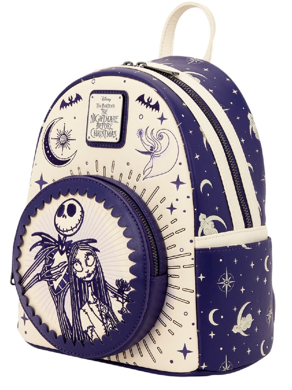 Disney The Nightmare Before Christmas Purple & Cream Kids Mini Backpack